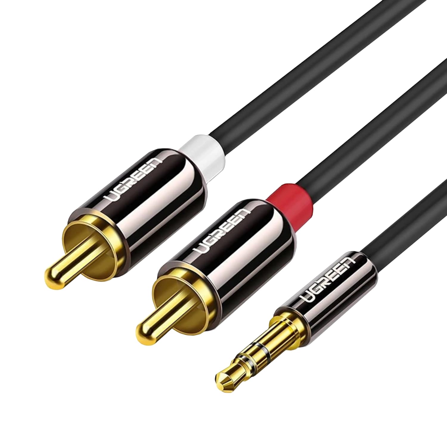 UGREEN AV116 RCA to AUX 3.5mm Audio Cable 1M - Black — image 1