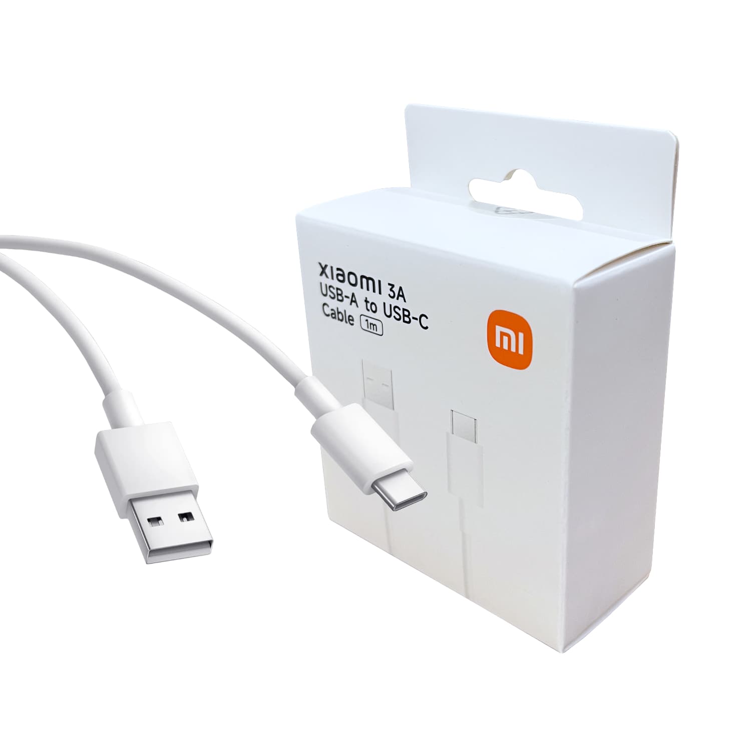 Xiaomi 3A USB-A to USB Type-C Cable 1M - White — image 1