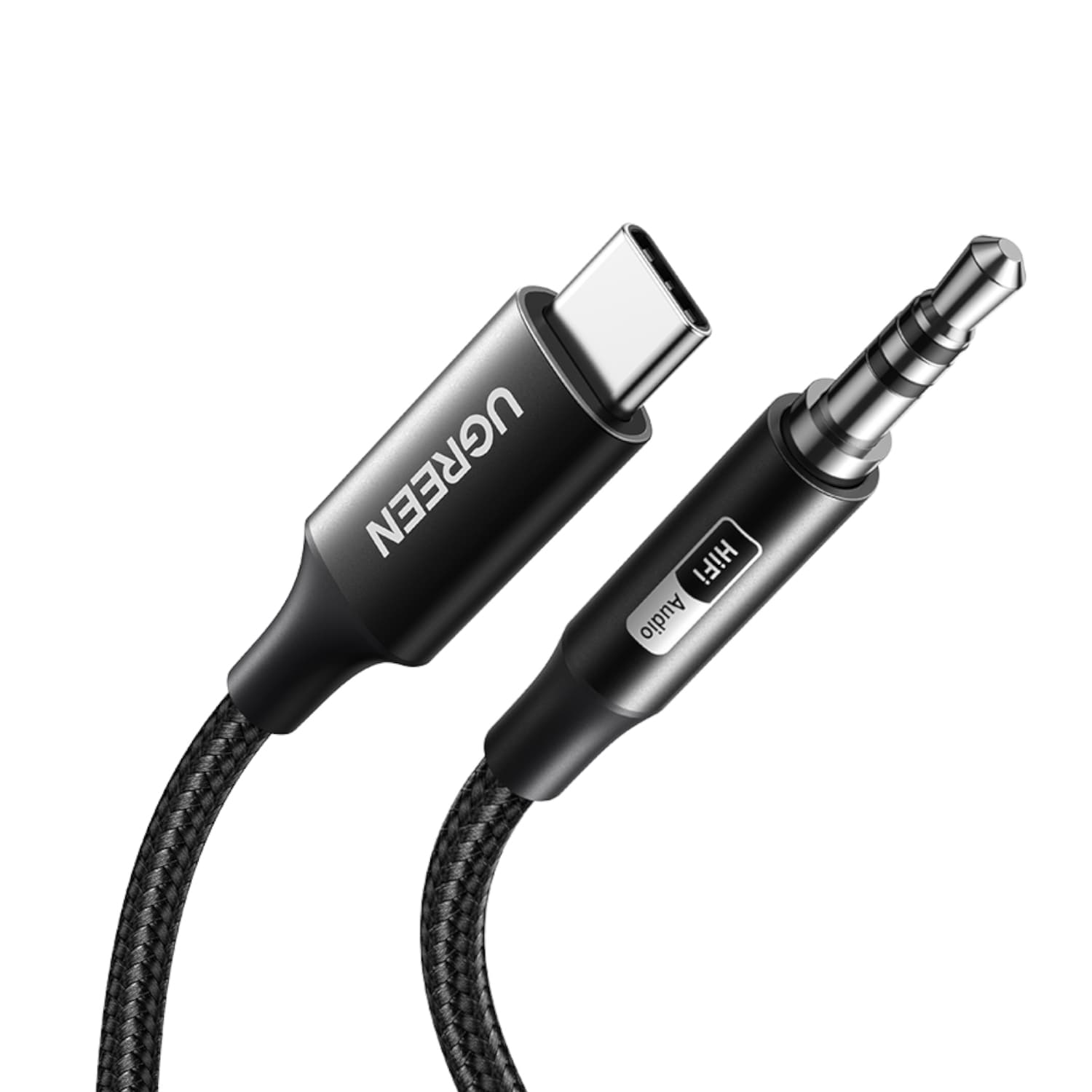 UGREEN USB Type-C to 3.5mm AUX Audio Cable 1M - Black — image 1