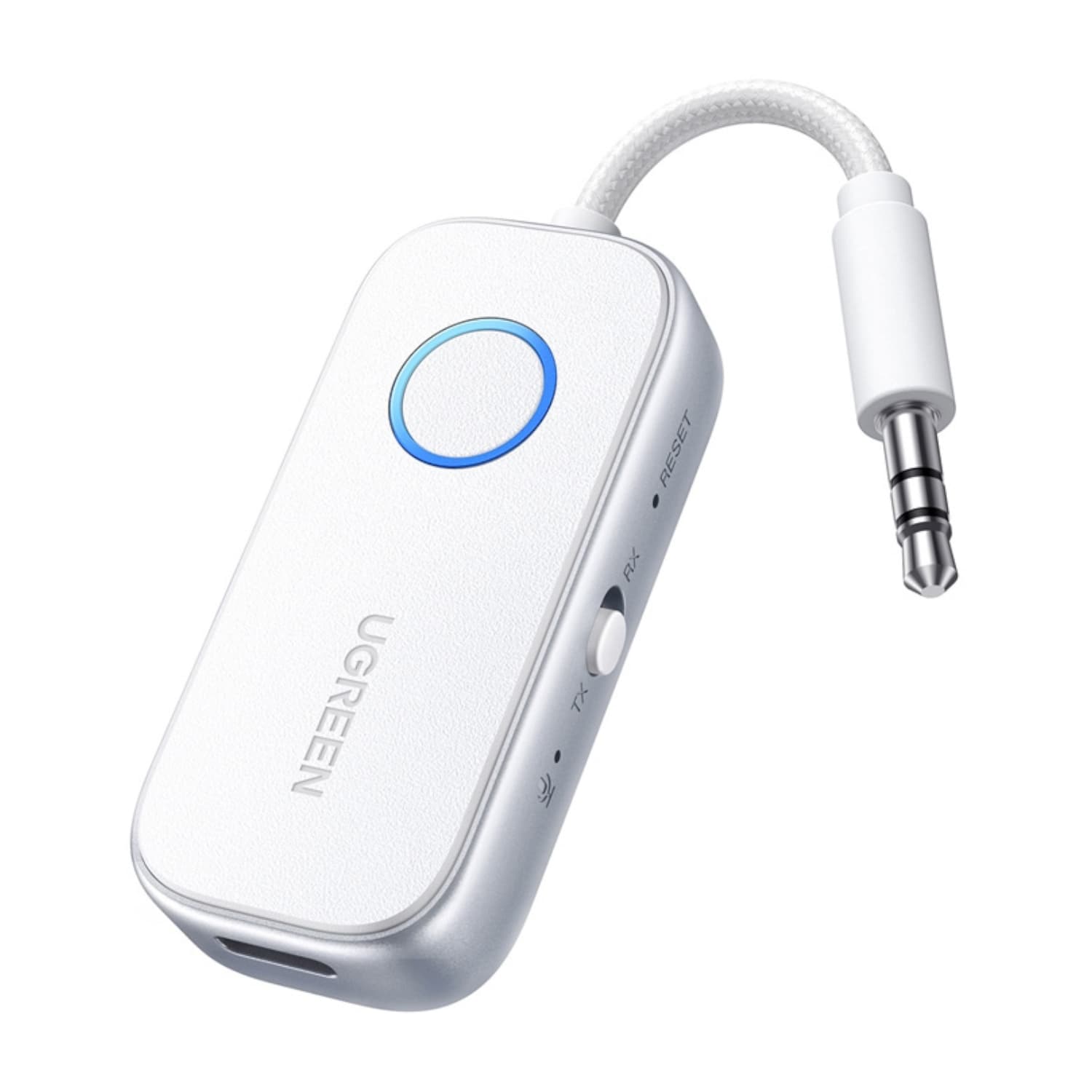 UGREEN 3.5mm Bluetooth 5.4 Audio Receiver/Transmitter - White — image 1