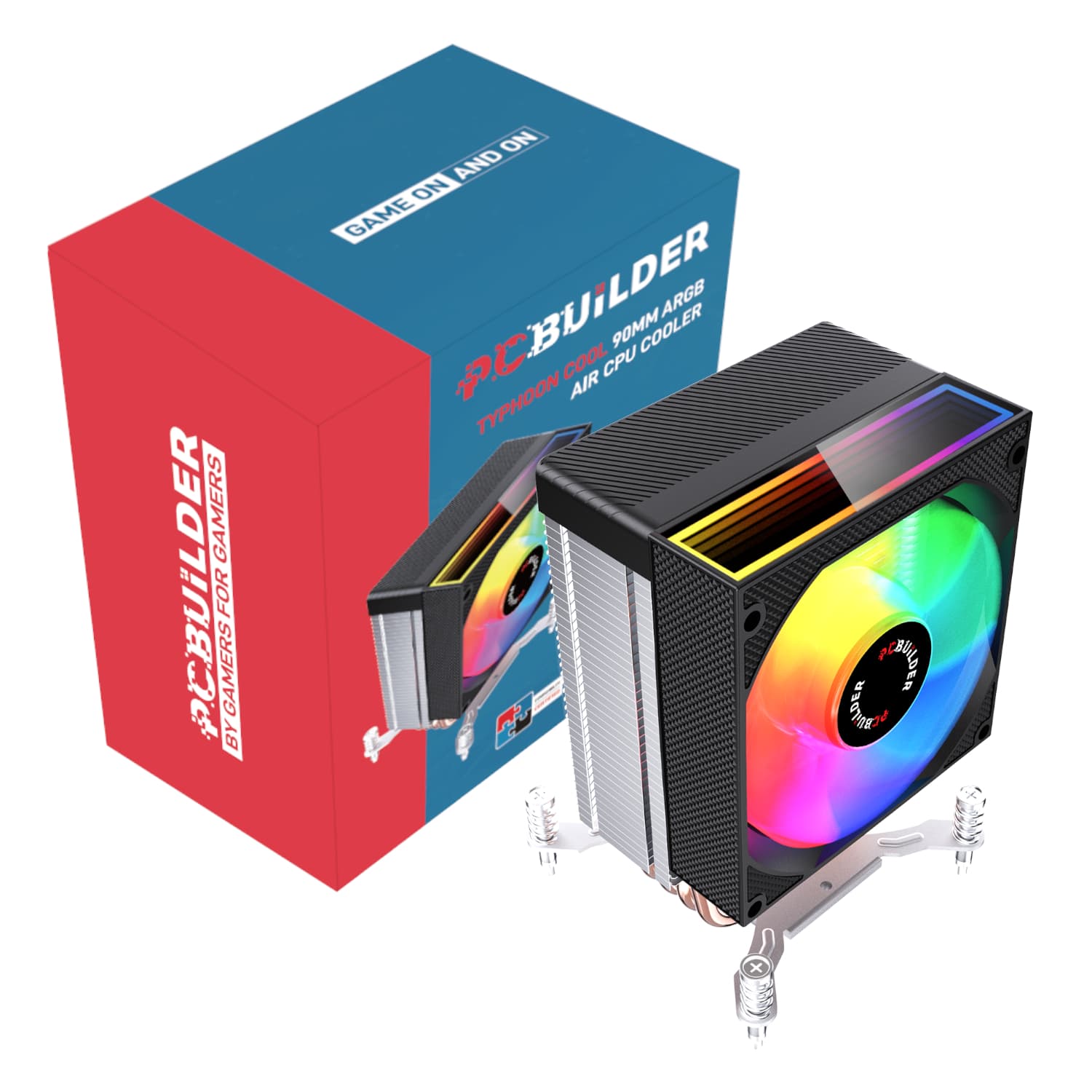 PCBuilder TYHPOON COOL 90mm Air CPU Cooler - Black — image 1