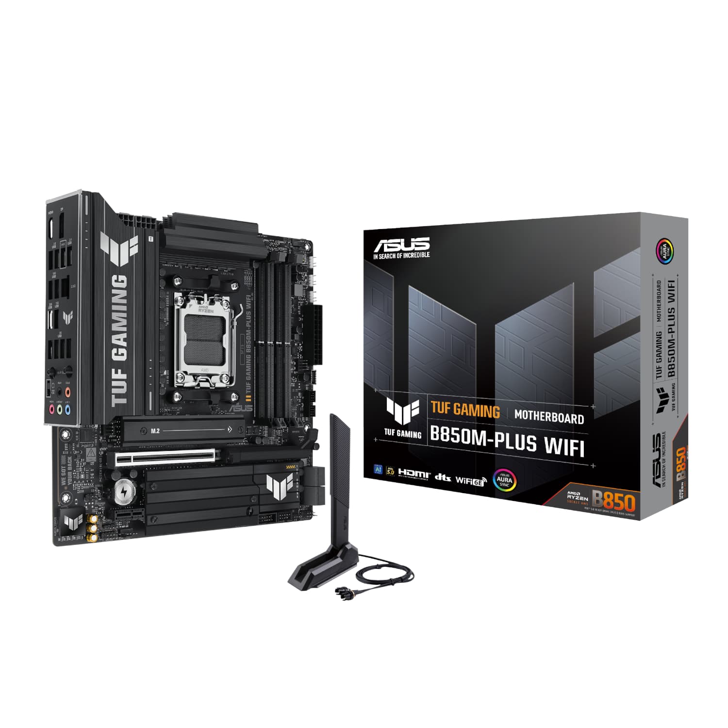 Asus TUF Gaming B850M-PLUS WIFI AM5 Micro ATX Gaming Motherboard — image 1