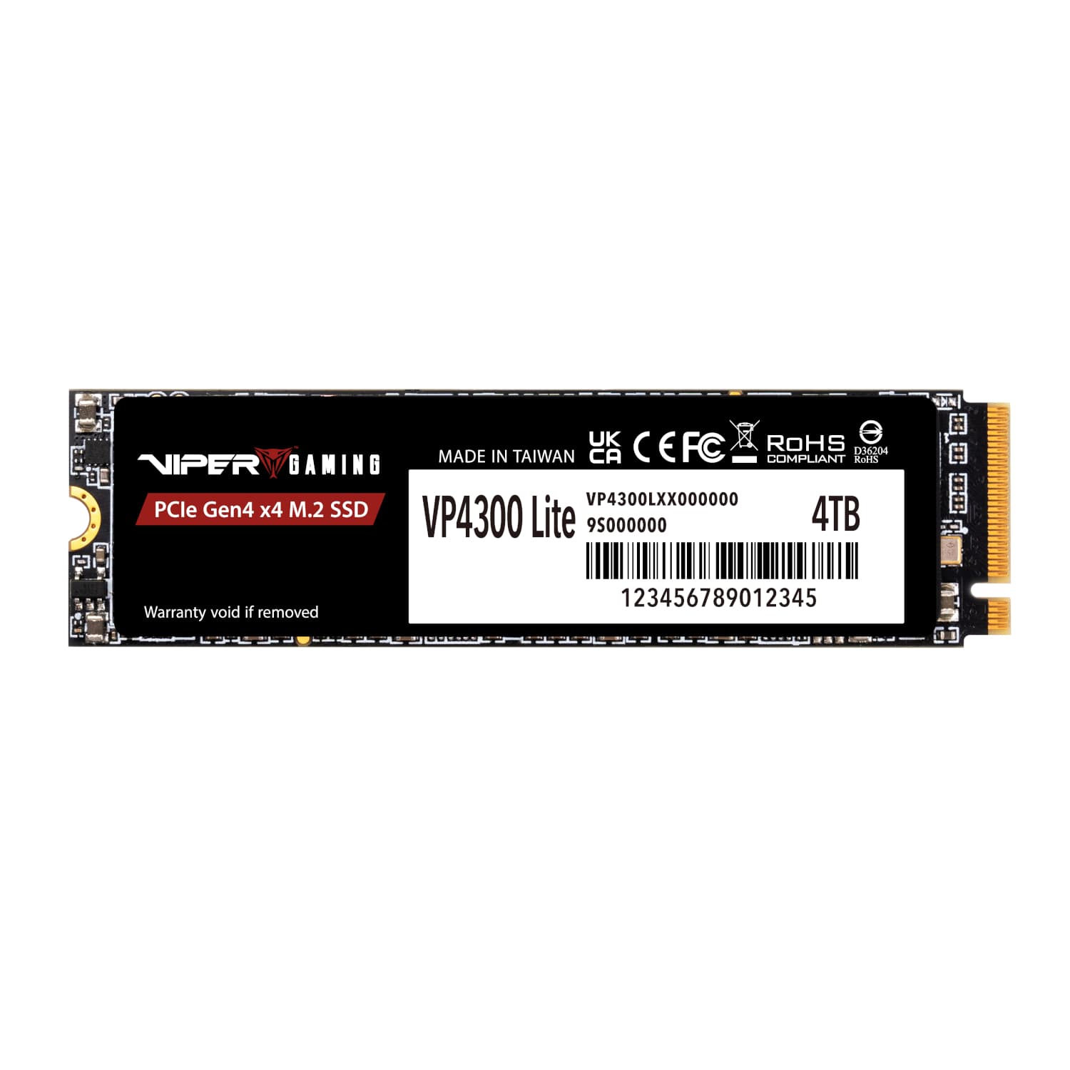 Patriot VP4300 Lite 4TB M.2 PCIe Gen 4 x4 NVMe SSD — image 1