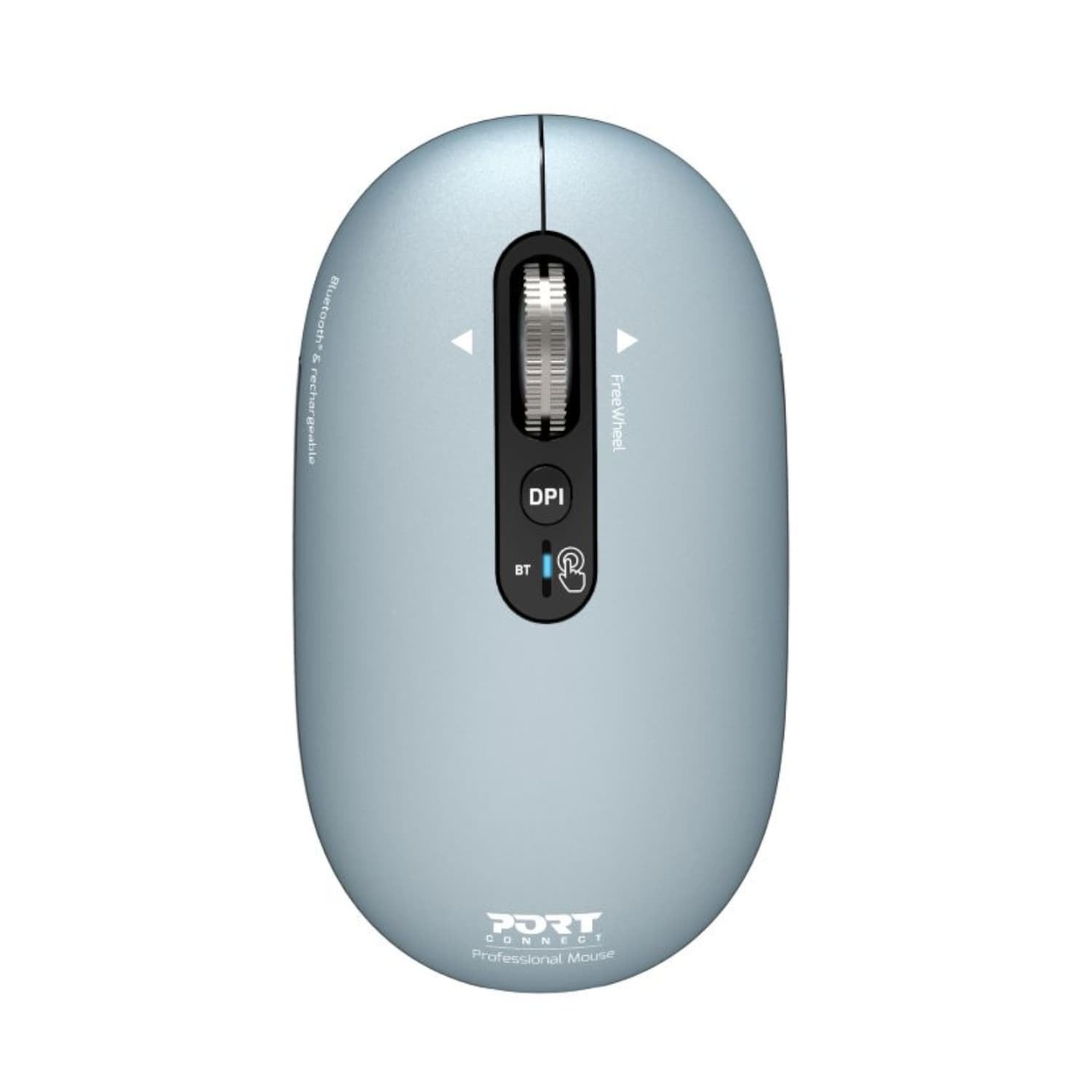 Port Connect PURE MAC Rechargeable Wireless and Bluetooth Mouse - Storm — image 1