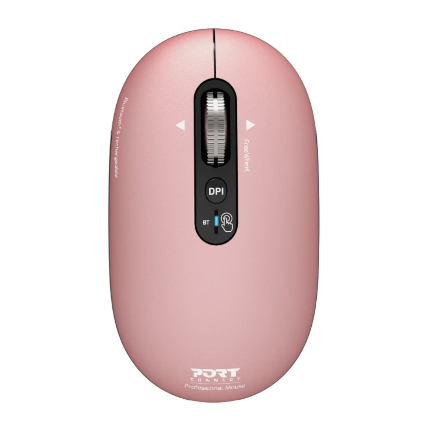 Port Connect PURE MAC Rechargeable Wireless and Bluetooth Mouse - Copper Rose — image 1