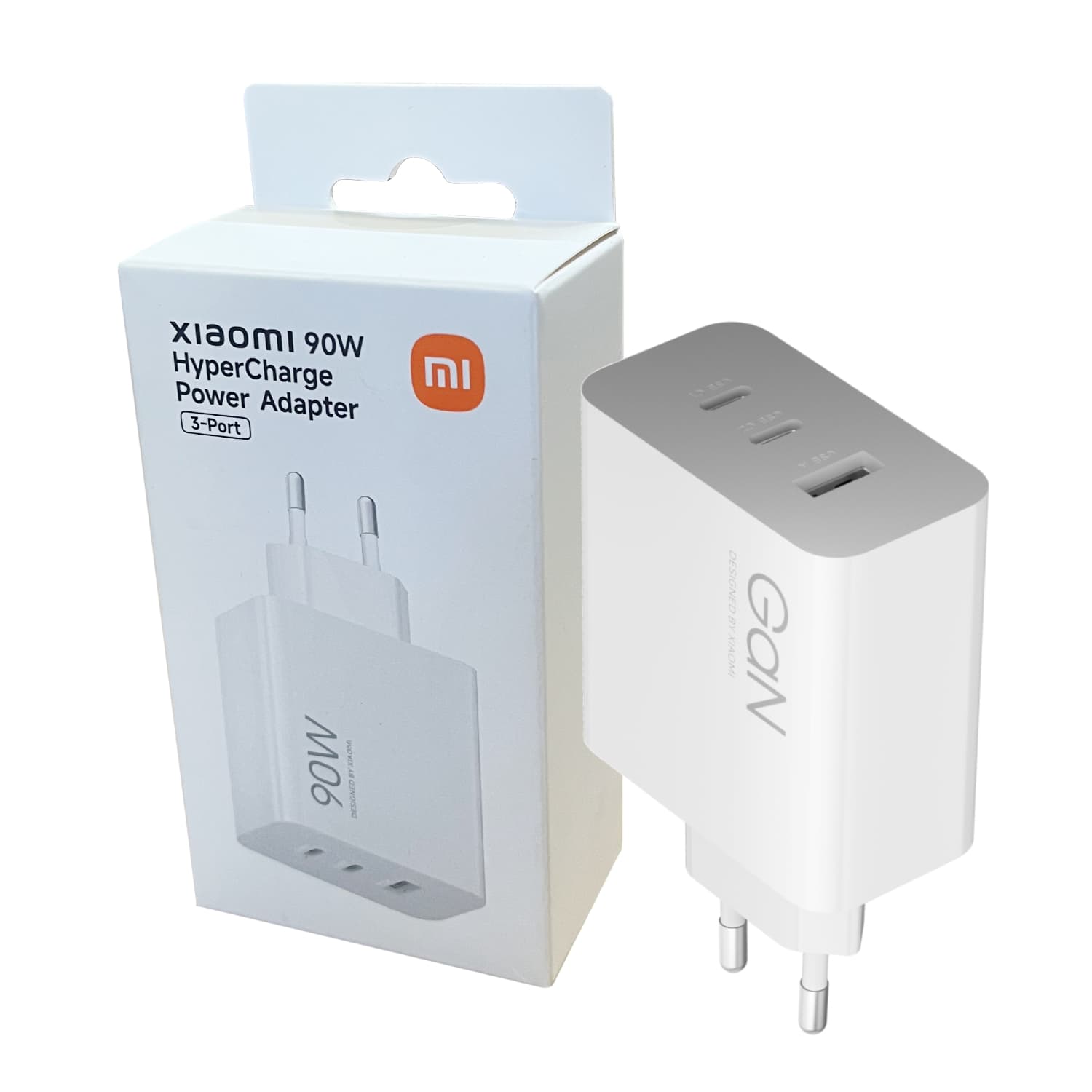 Xiaomi 90W HyperCharge 3-Port Fast Charger – White — image 1
