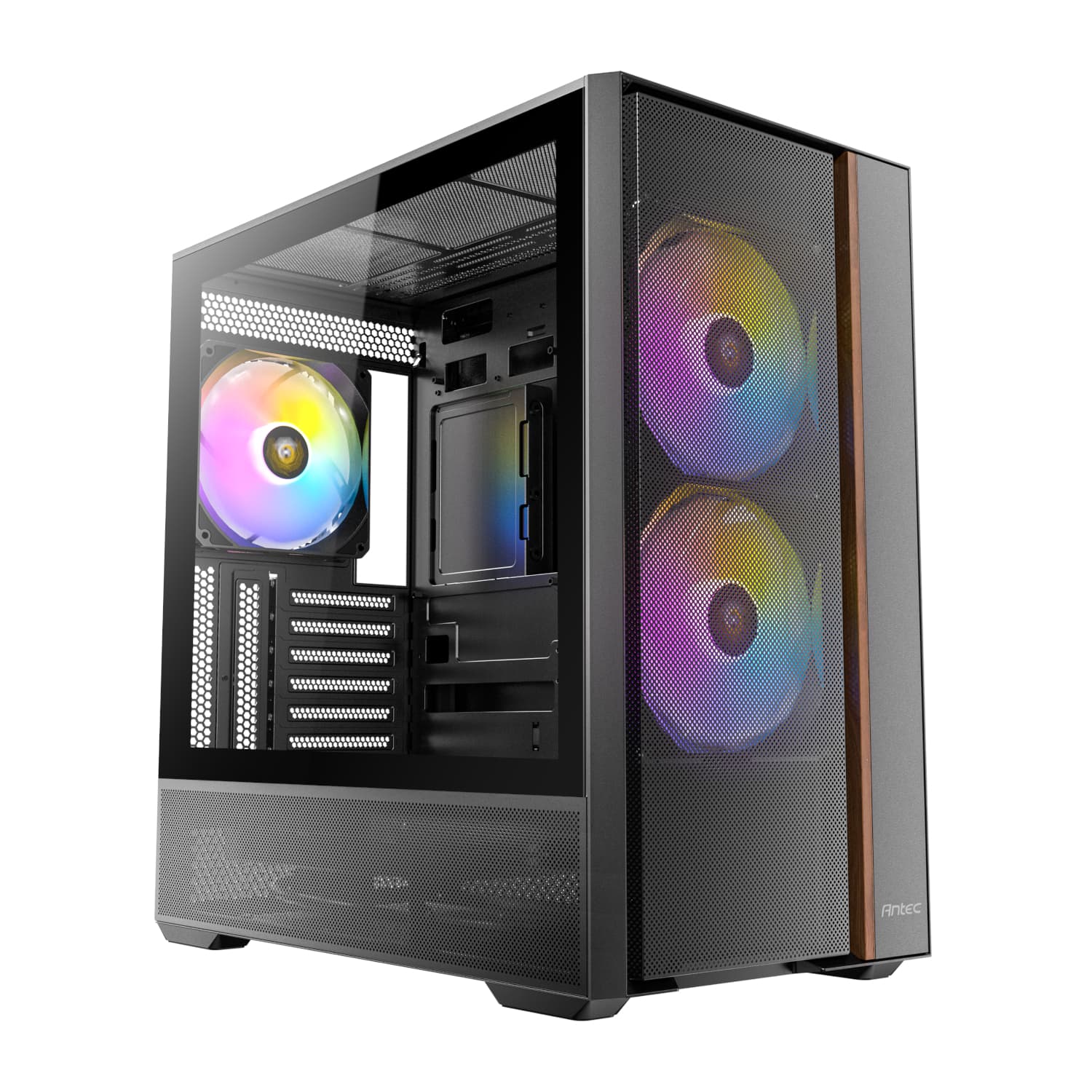 Antec FLUX Rear ARGB ATX Mid Tower Gaming Chassis - Black — image 1