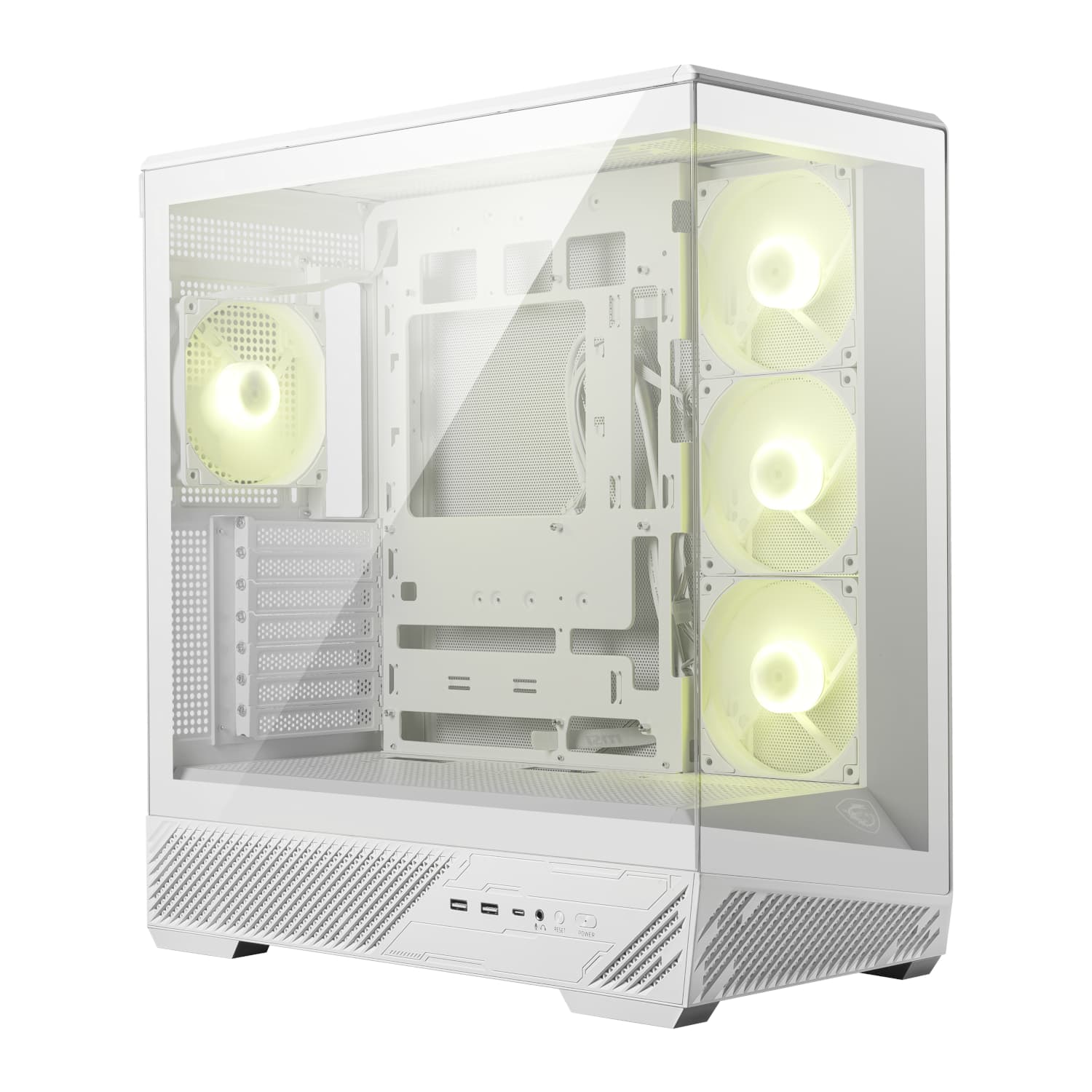 MSI MAG PANO 130R PZ ATX Gaming Chassis - White — image 1