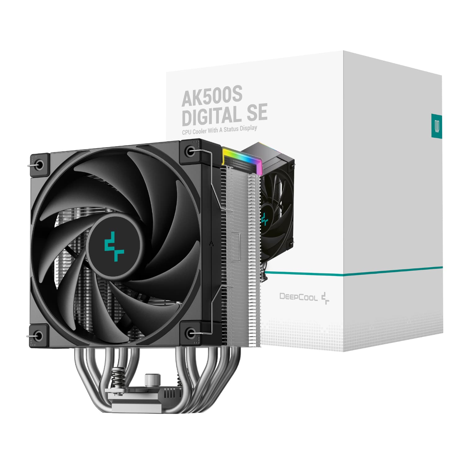 DeepCool AK500S Digital 120mm Air CPU Cooler - Black — image 1