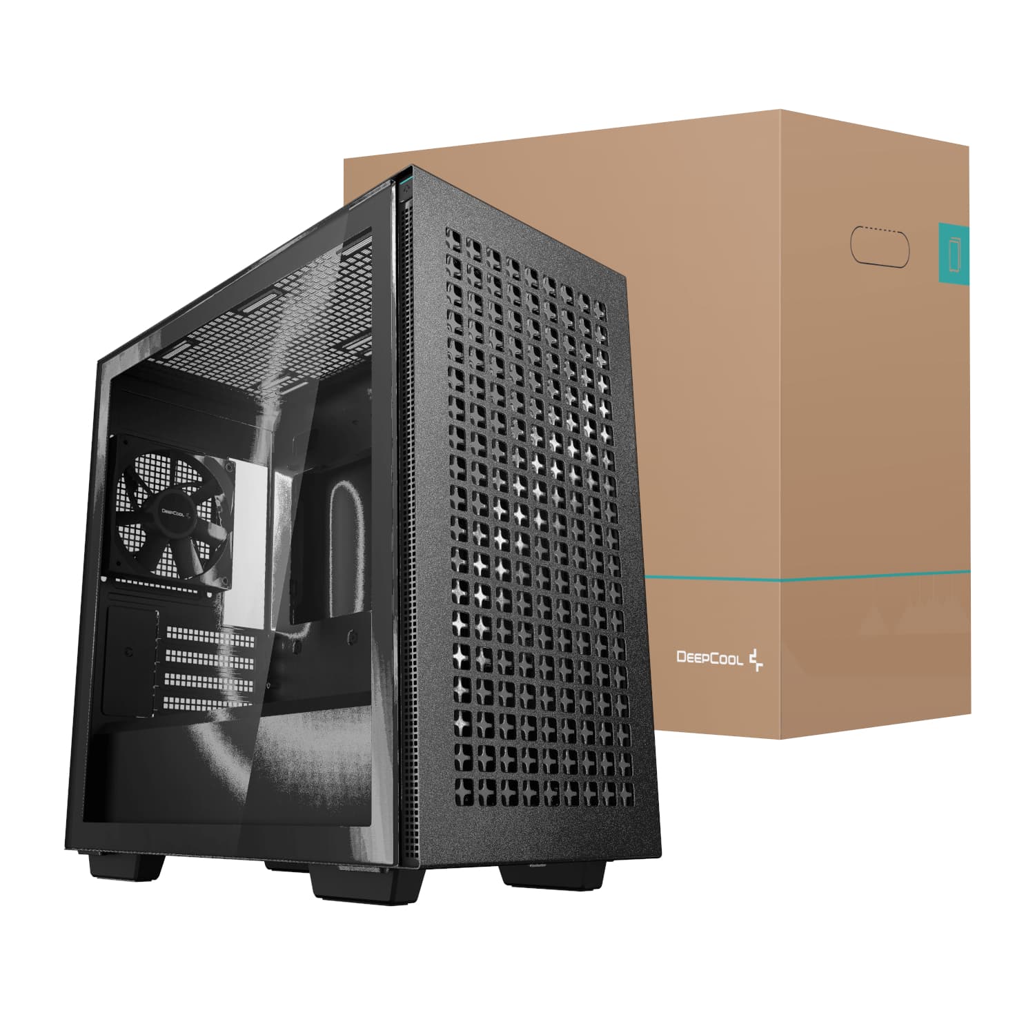 DeepCool CH370 Micro-ATX Gaming Chassis - Black — image 1