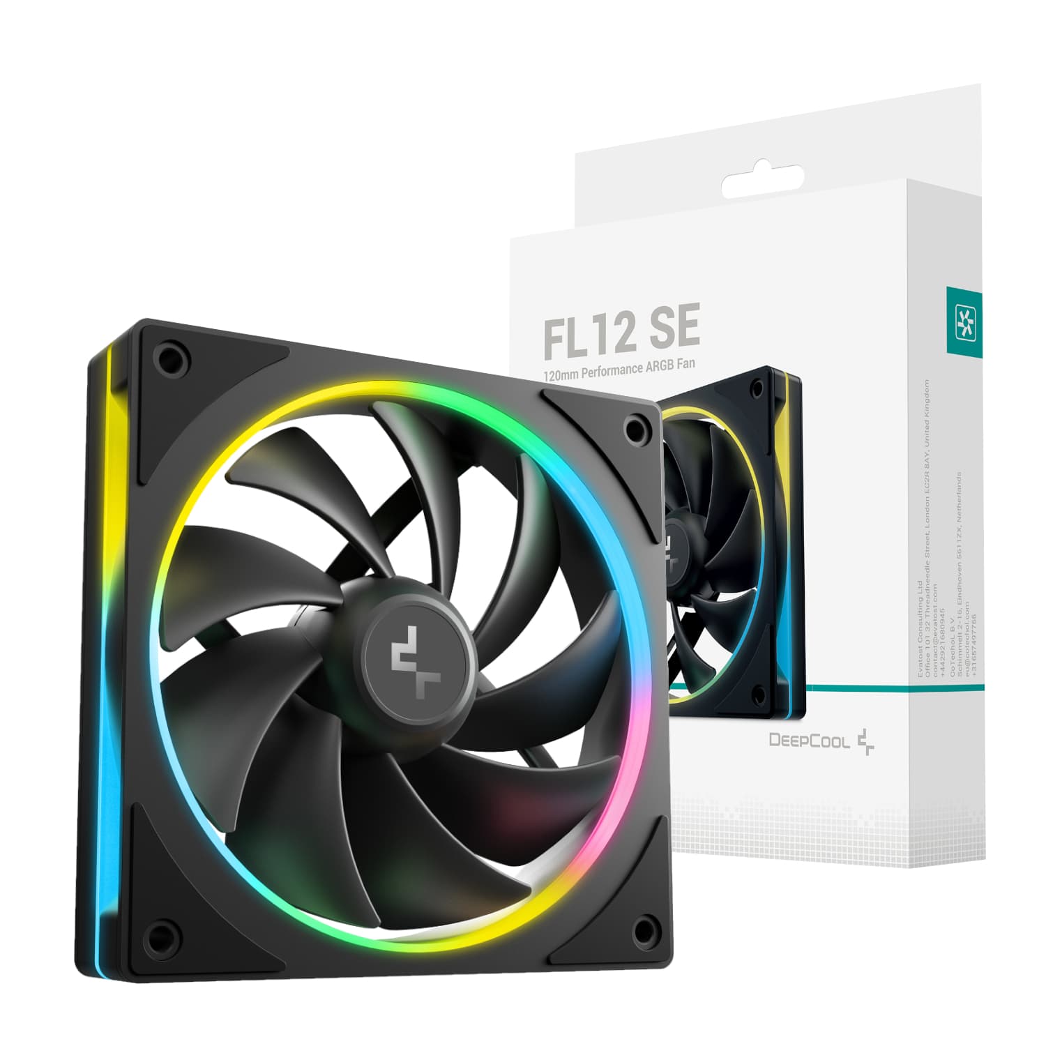 DeepCool FL12 SE 120mm ARGB PWM Fan - Black — image 1