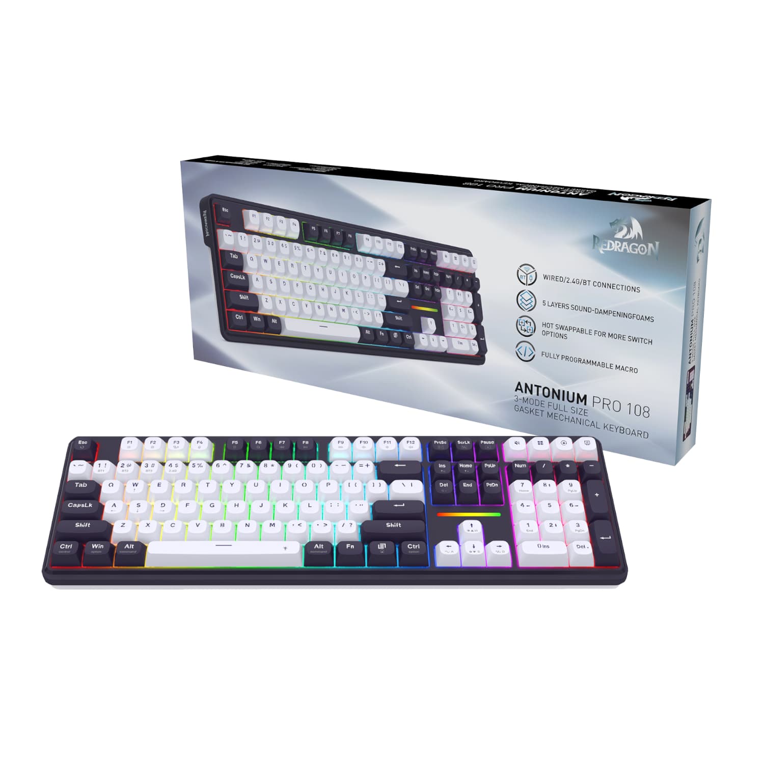 Redragon K745 Pro ANTONIUM Full-size Mechanical Gaming Keyboard — image 1
