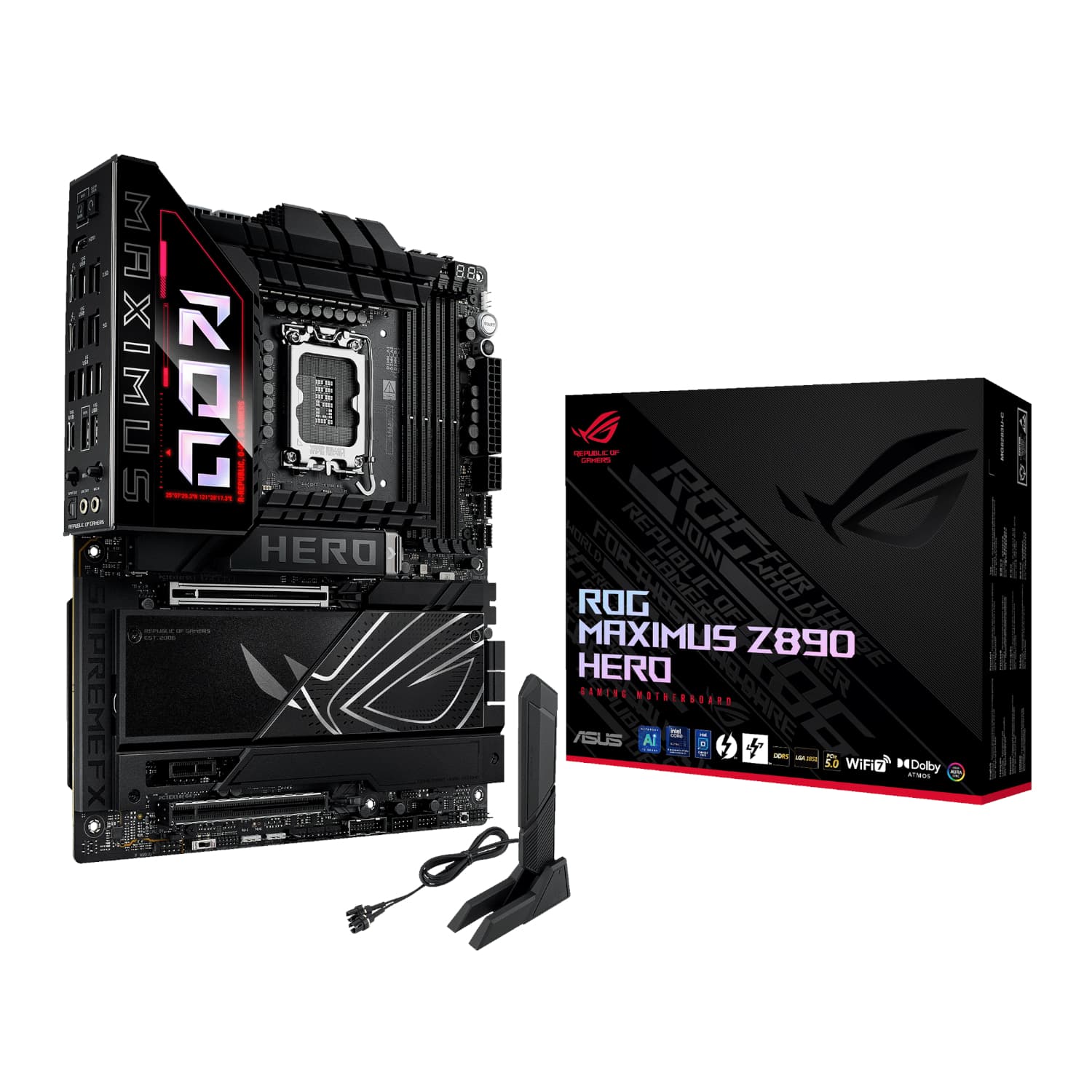 Asus ROG Maximus Z890 Hero Intel LGA1851 ATX Gaming Motherboard — image 1