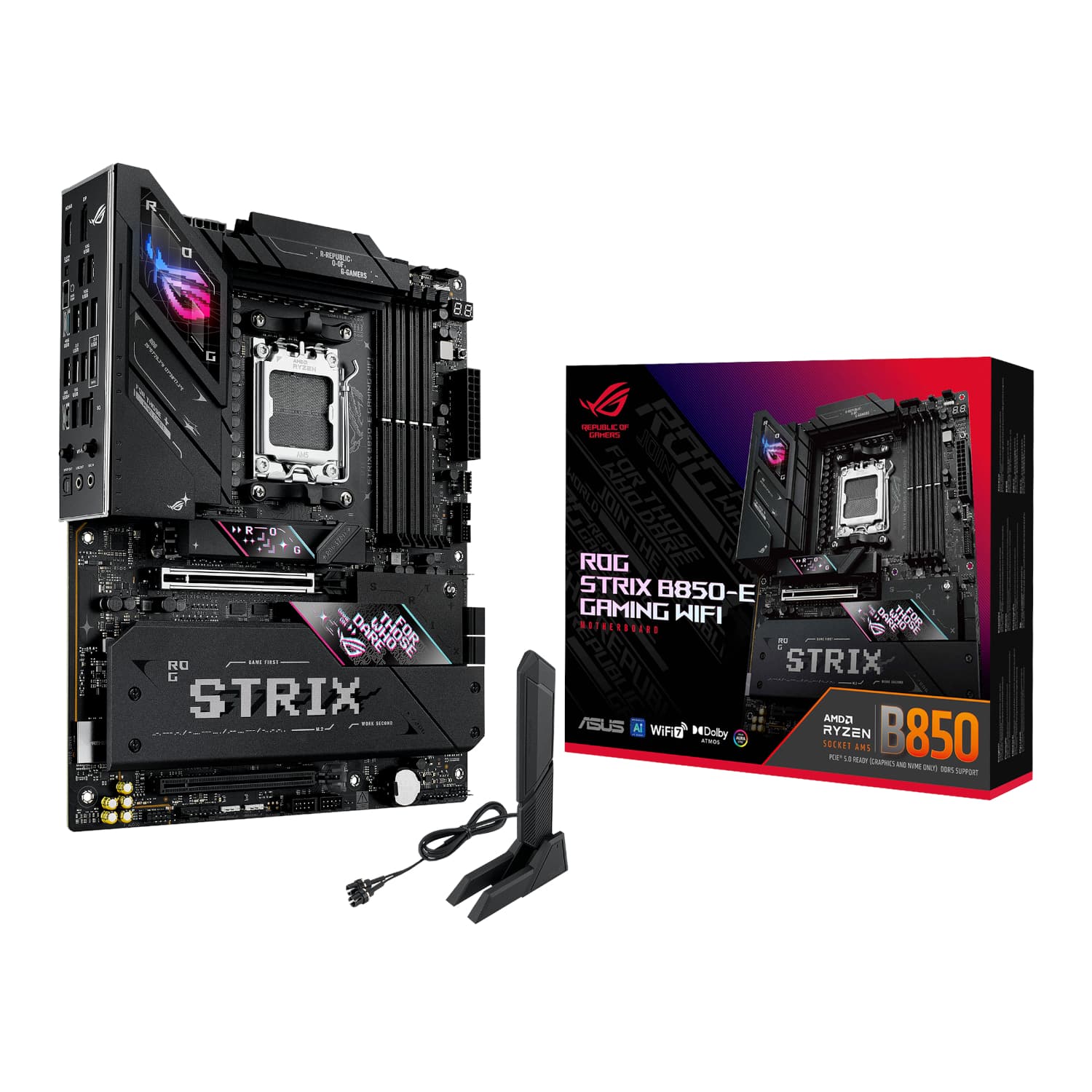 Asus ROG STRIX B850-E GAMING WIFI AM5 ATX Gaming Motherboard — image 1