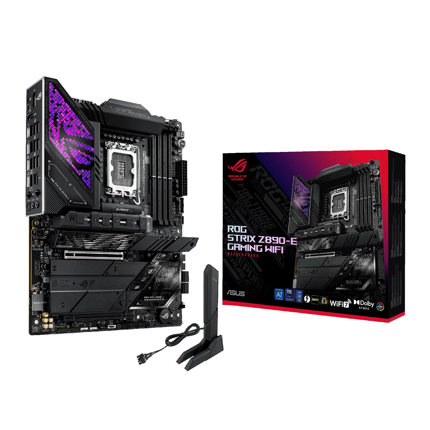 Asus ROG Strix Z890-E Gaming WIFI Intel LGA1851 ATX Gaming Motherboard — image 1