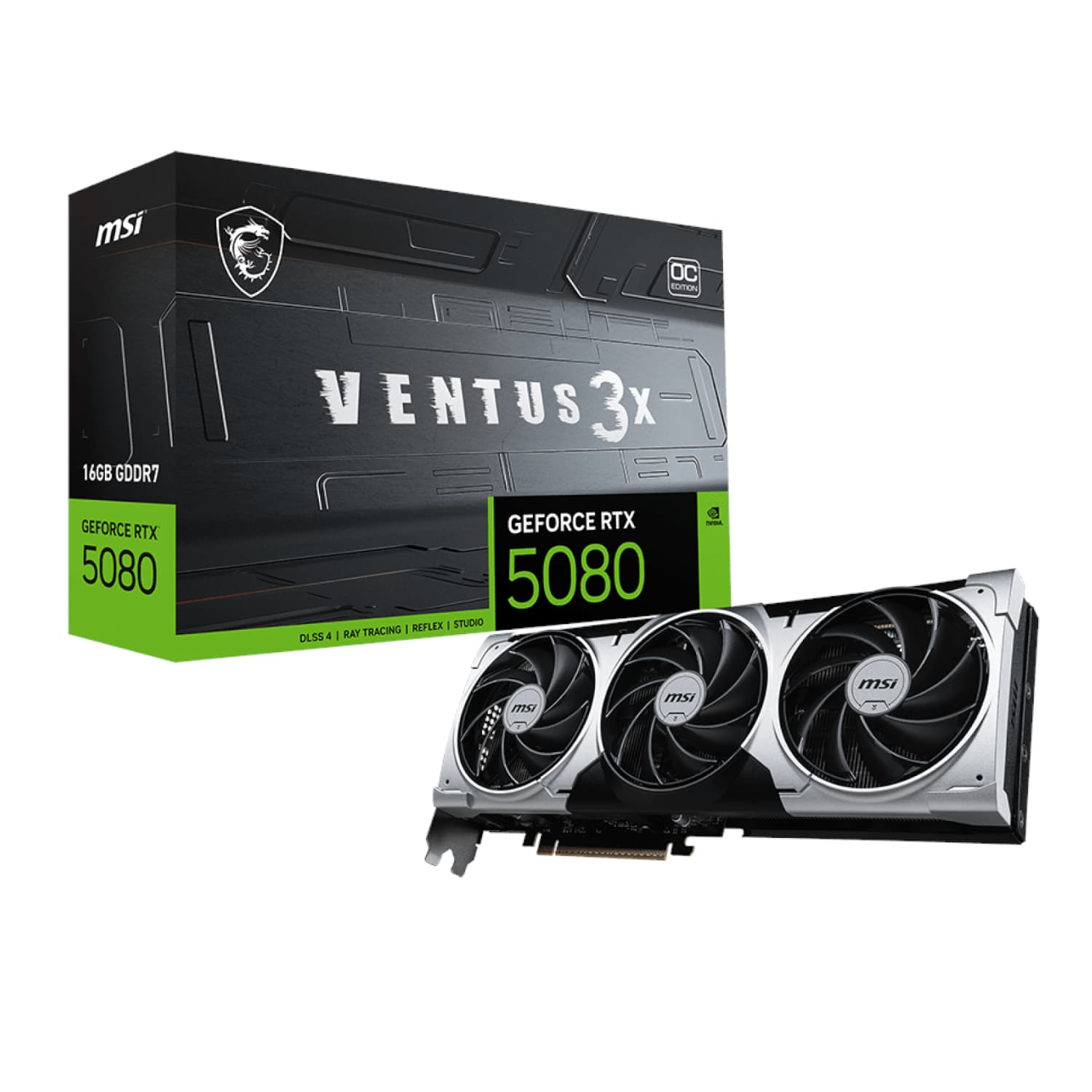 MSI GeForce RTX 5080 16G VENTUS 3X OC PLUS Graphics Card — image 1