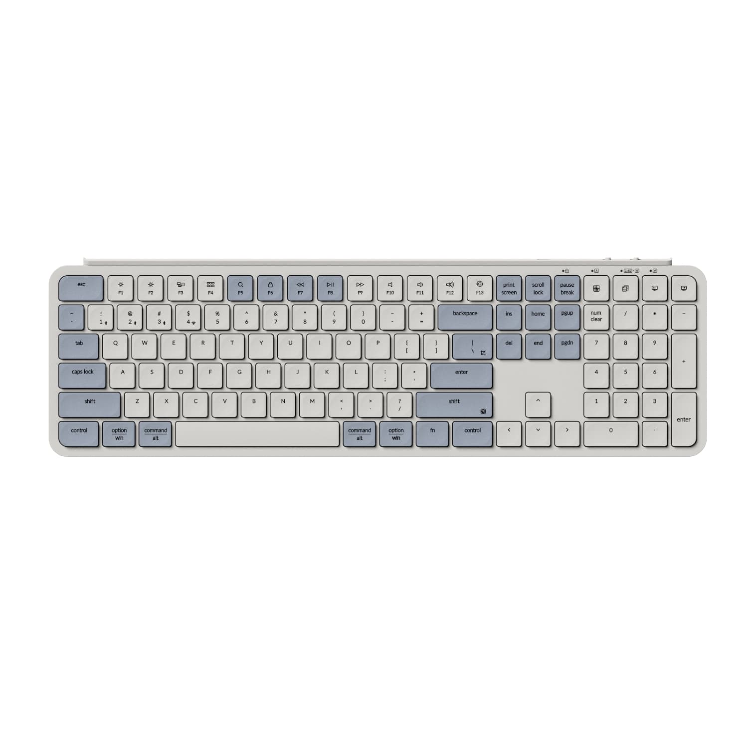 Keychron B6 Pro Ultra-Slim 100% Wireless Keyboard - Retro Blue — image 1