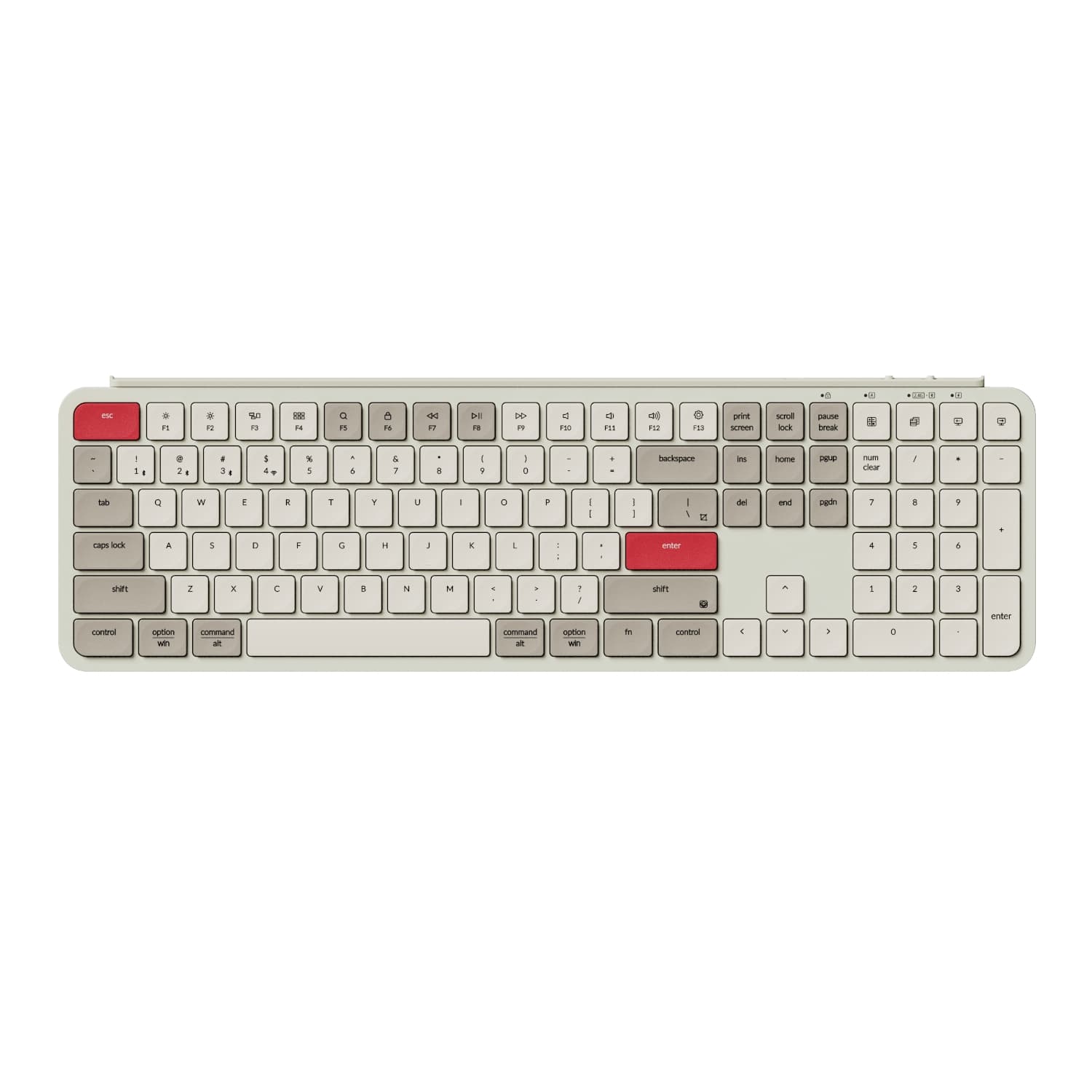Keychron B6 Pro Ultra-Slim 100% Wireless Keyboard – Retro Red — image 1