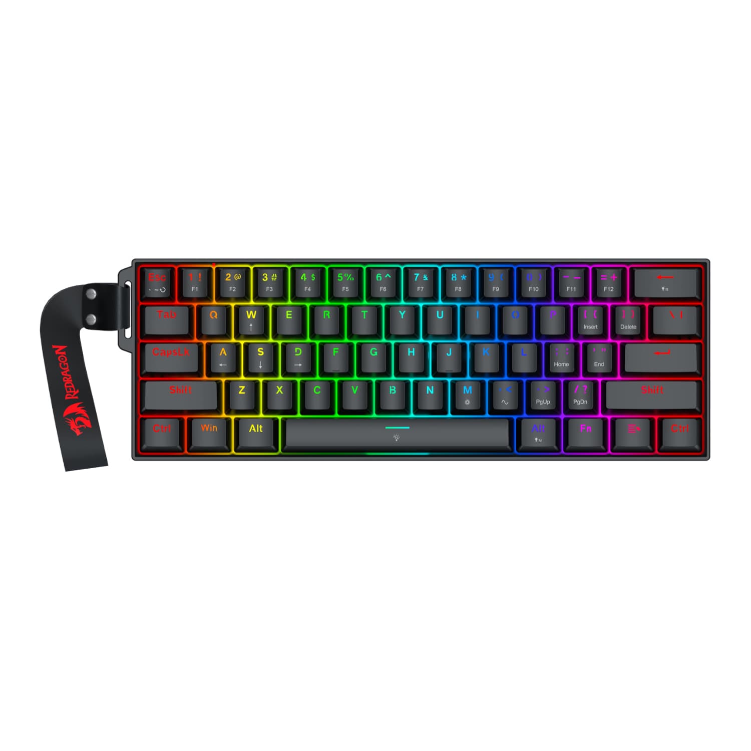 Redragon FIZZ Magnetic Plus 60% RGB Gaming Keyboard - Black — image 1