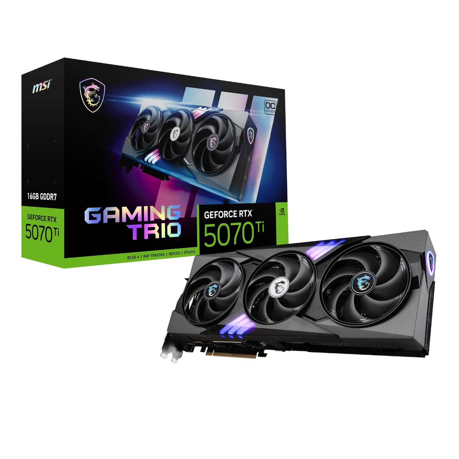 MSI GeForce RTX™ 5070 Ti 16G GAMING TRIO OC Graphics Card — image 1