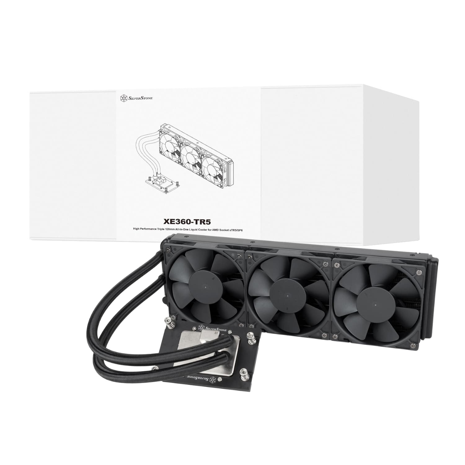 Silverstone XE360-TR5 High Performance 360mm AIO Liquid CPU Cooler — image 1
