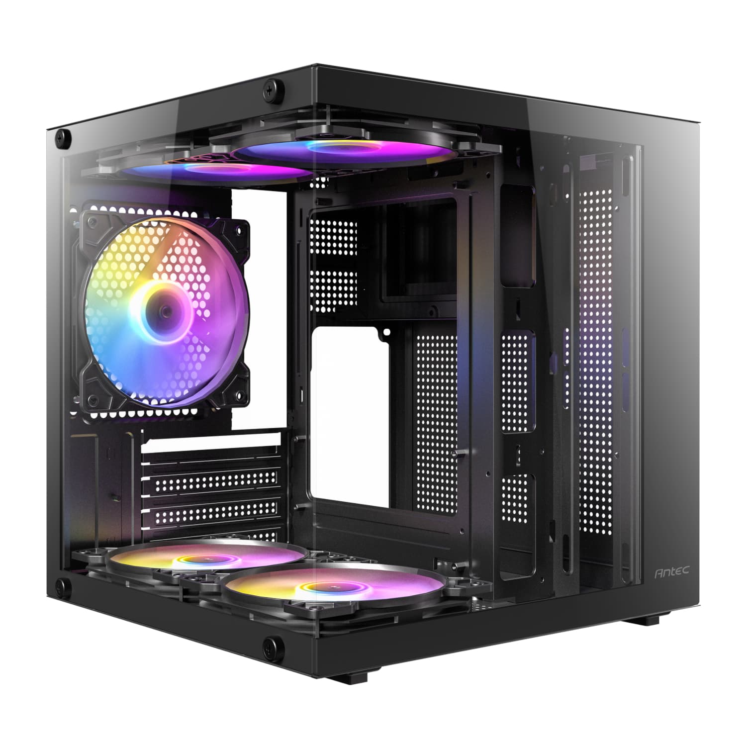Antec VCX10M ARGB Micro-ATX | ITX Mini-Tower Gaming Chassis - Black — image 1