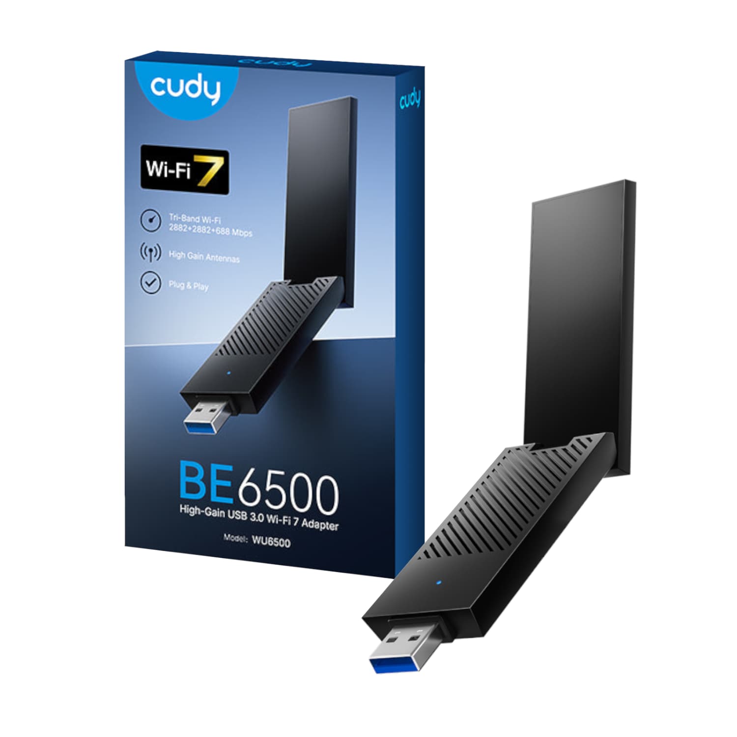 Cudy BE6500 Tir-Band Wi-Fi7 USB 3.0 Adapter — image 1