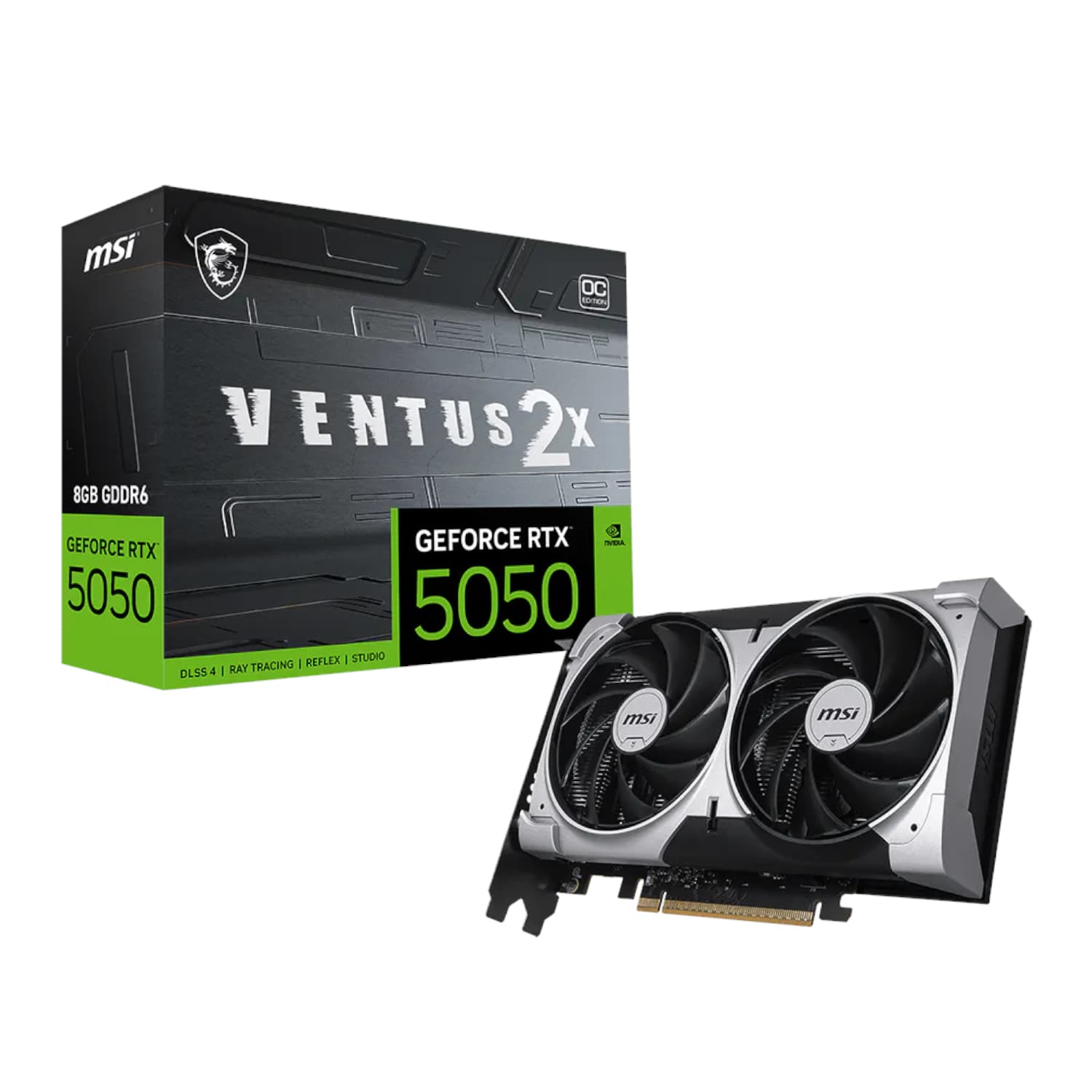 MSI GeForce RTX 5050 8G VENTUS 2X OC Graphics Card — image 1