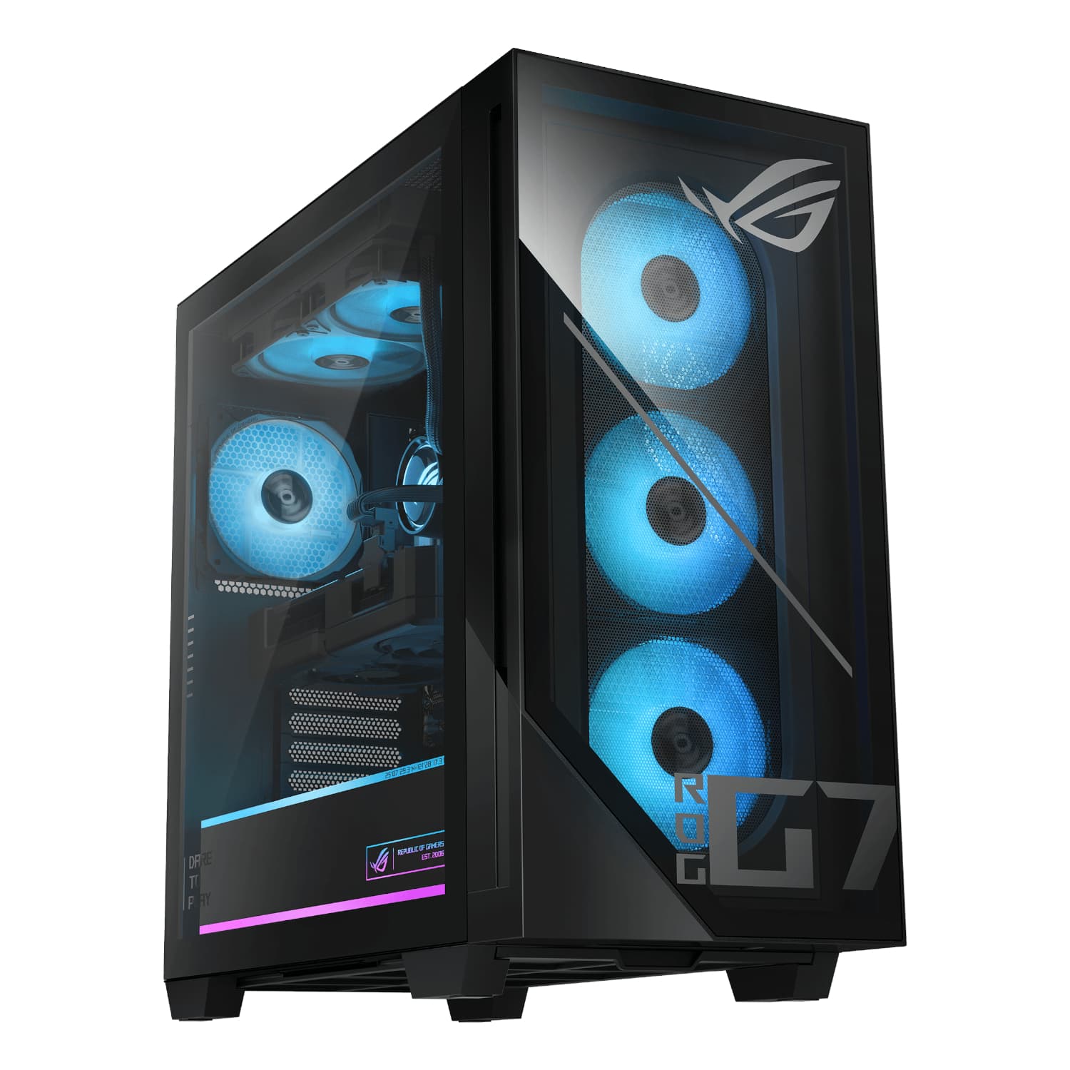 Asus ROG GM700 AMD Ryzen 7 9800X3D Gaming PC | RX 9060 XT | 16GB DDR5 | 2TB SSD | Win 11 Home — image 1