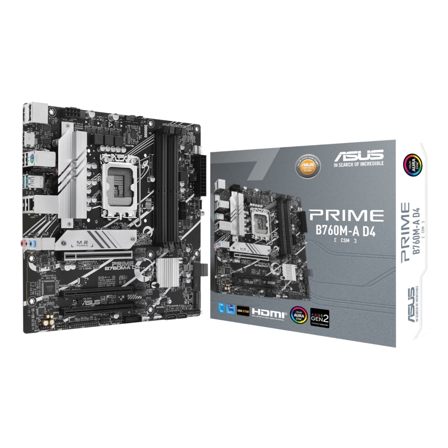 Asus PRIME B760M-A D4 CSM LGA 1700 M-ATX Motherboard — image 1