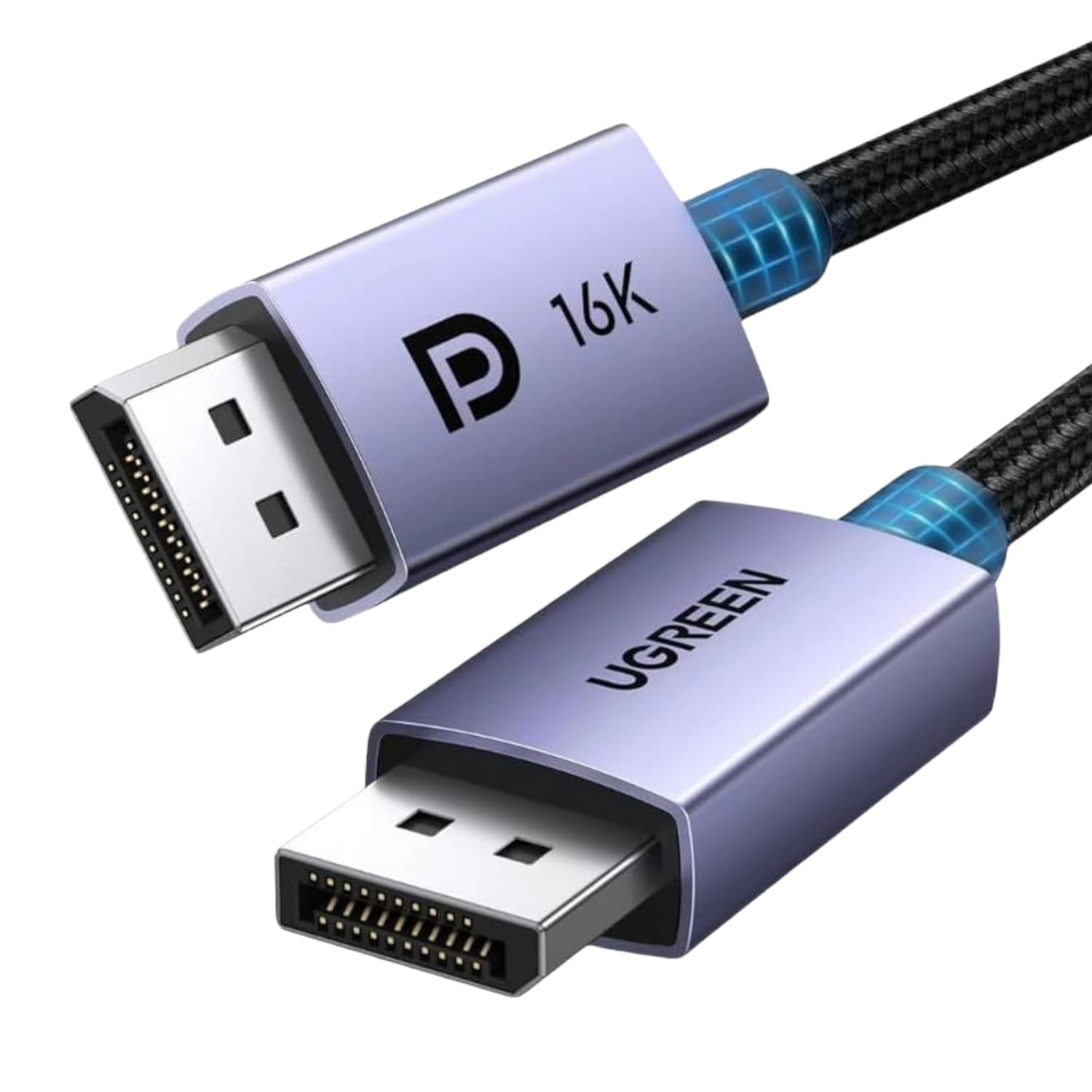UGREEN DP2.1 Male to Male 16K Braided 2M Cable — image 1