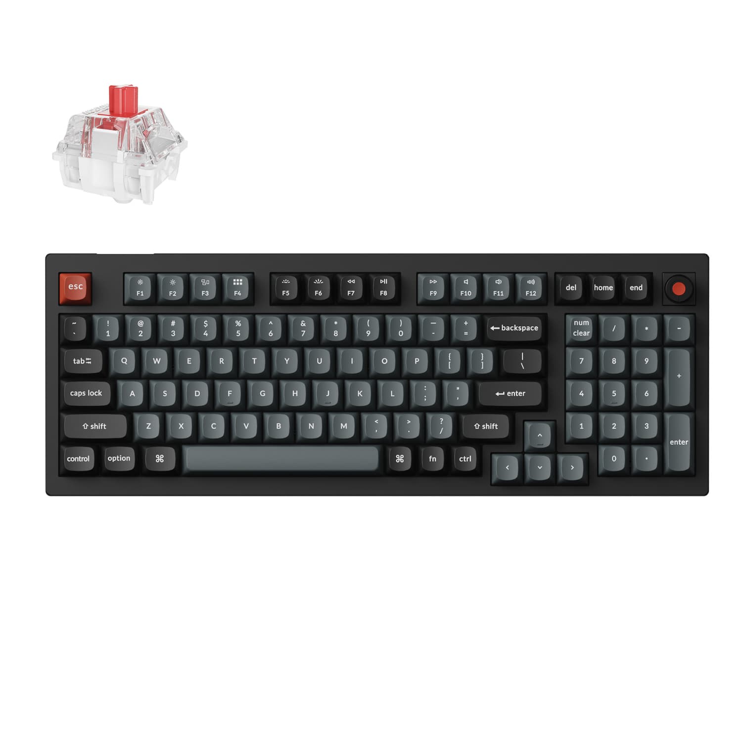 Keychron V5 Ultra 96% 8K Red Switch Hot-Swapple Silk POM RGB Wireless Keyboard — image 1