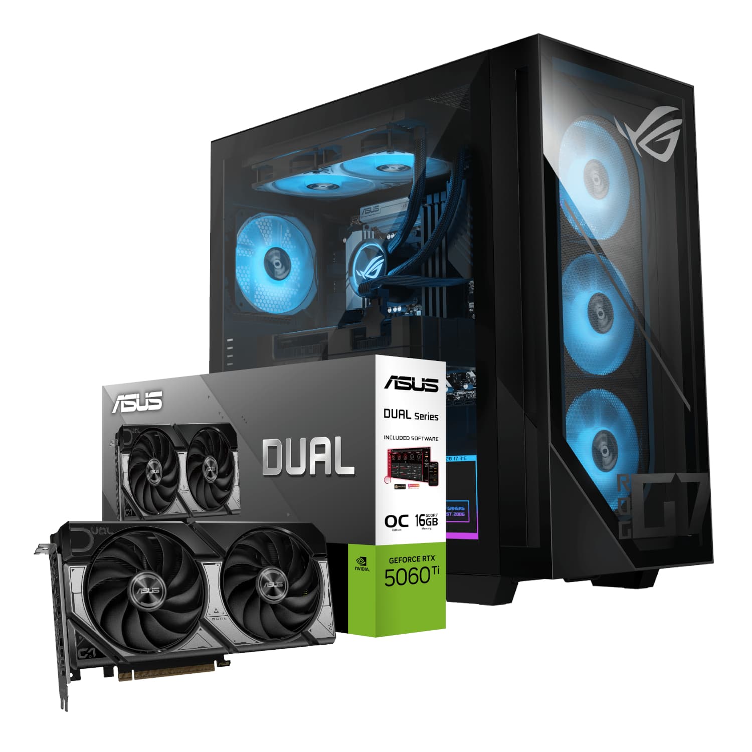Asus ROG G700 Intel® Core™ Ultra 5 Windows 11 Home PC (RTX 5060 Ti DUAL | 16GB DDR5 | 1TB NVMe) — image 1