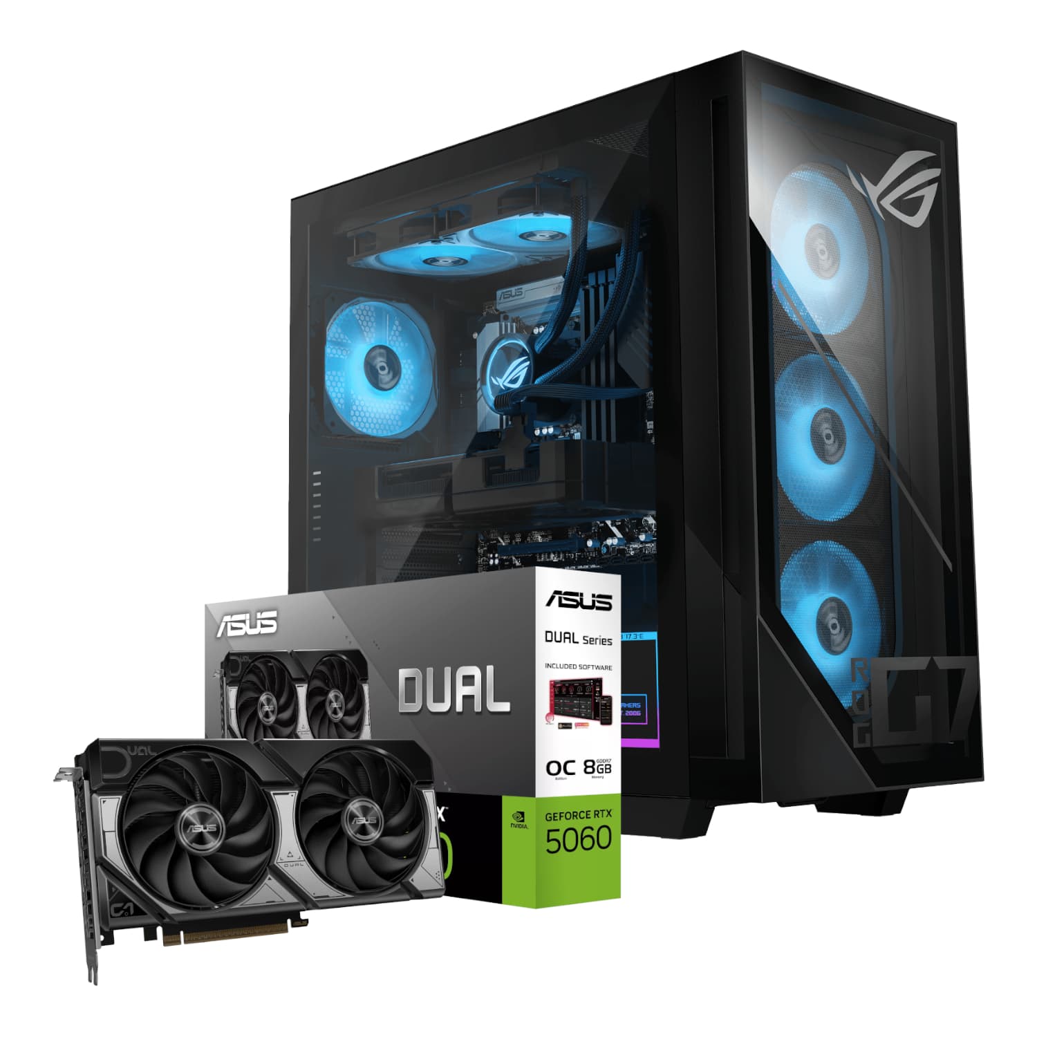 Asus ROG G700 Intel® Core™ Ultra 5 Windows 11 Home PC (RTX 5060 Dual | 16GB DDR5 | 1TB NVMe) — image 1
