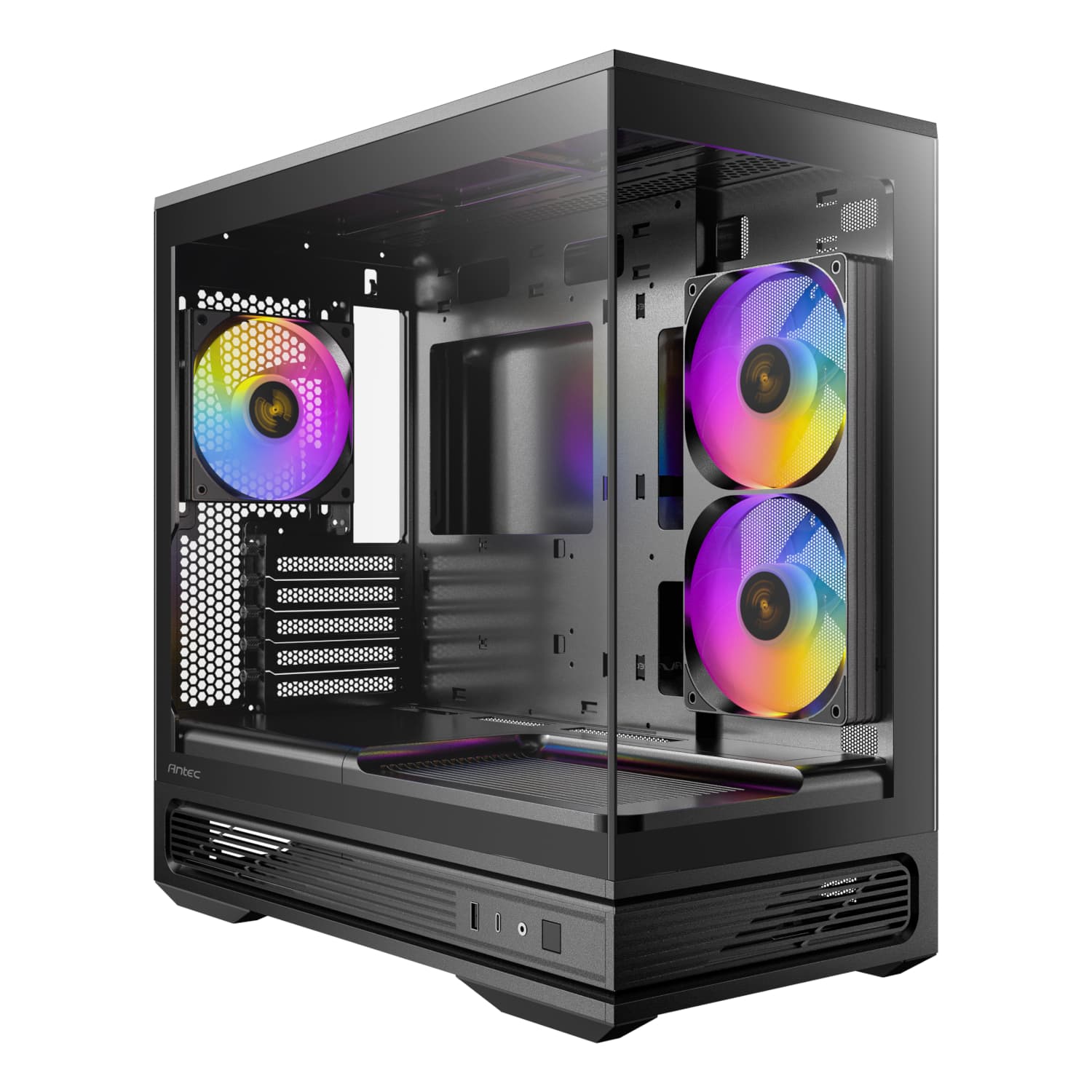 Antec C2M ARGB Compact Micro-ATX Gaming Chassis - Black — image 1
