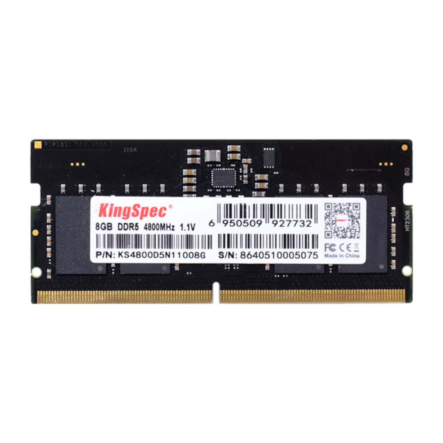 Kingspec 8GB 4800MHz DDR5 SODIMM Notebook Memory — image 1
