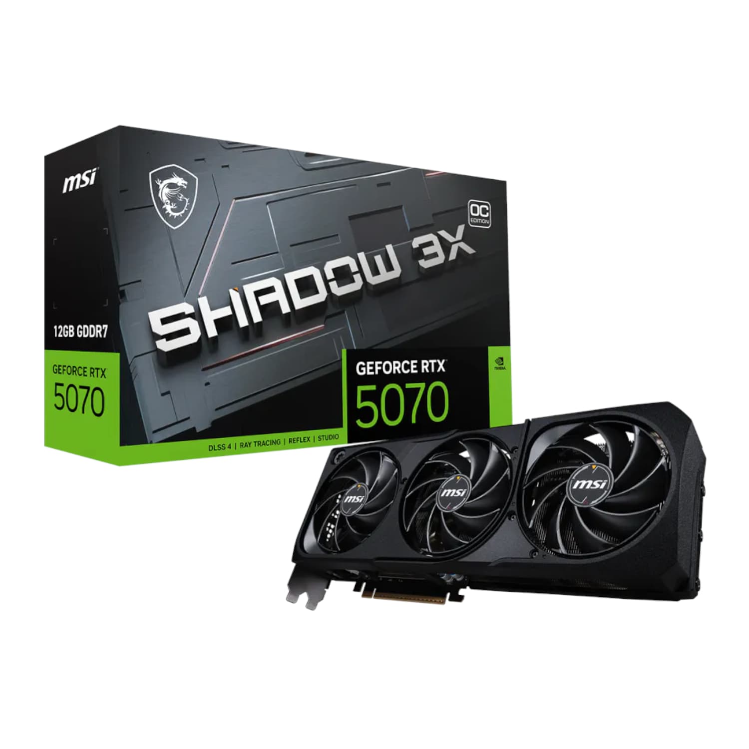MSI NVIDIA GeForce RTX 5070 Shadow 3X OC 12GB GDDR7 Graphics Card — image 1