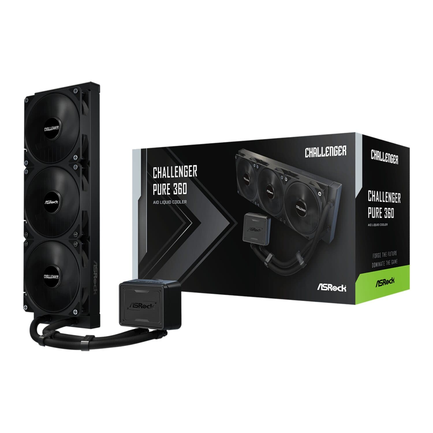 ASRock Challenger Pure 360 AIO Liquid Cooler - Black — image 1