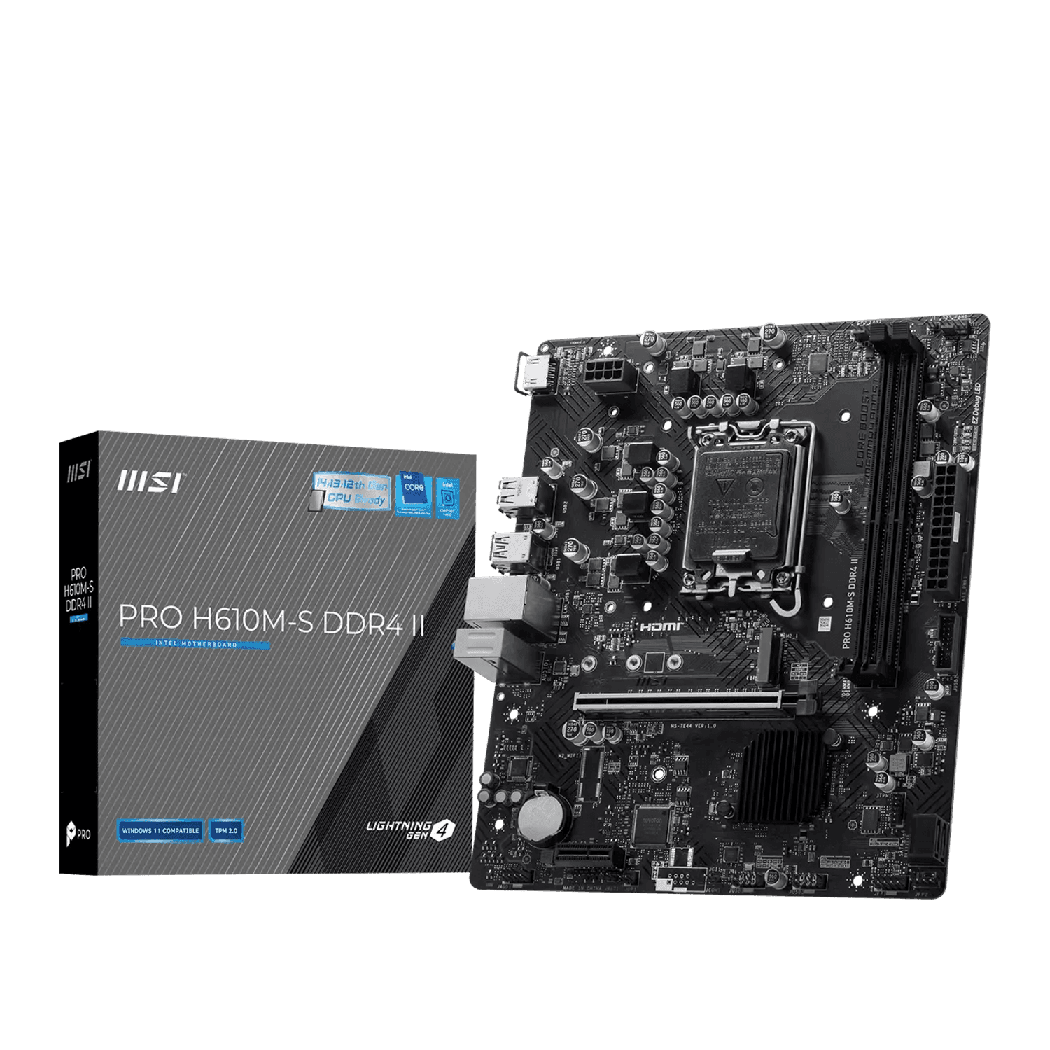 MSI PRO H610M-S DDR4 II LGA1700 M-ATX Motherboard — image 1