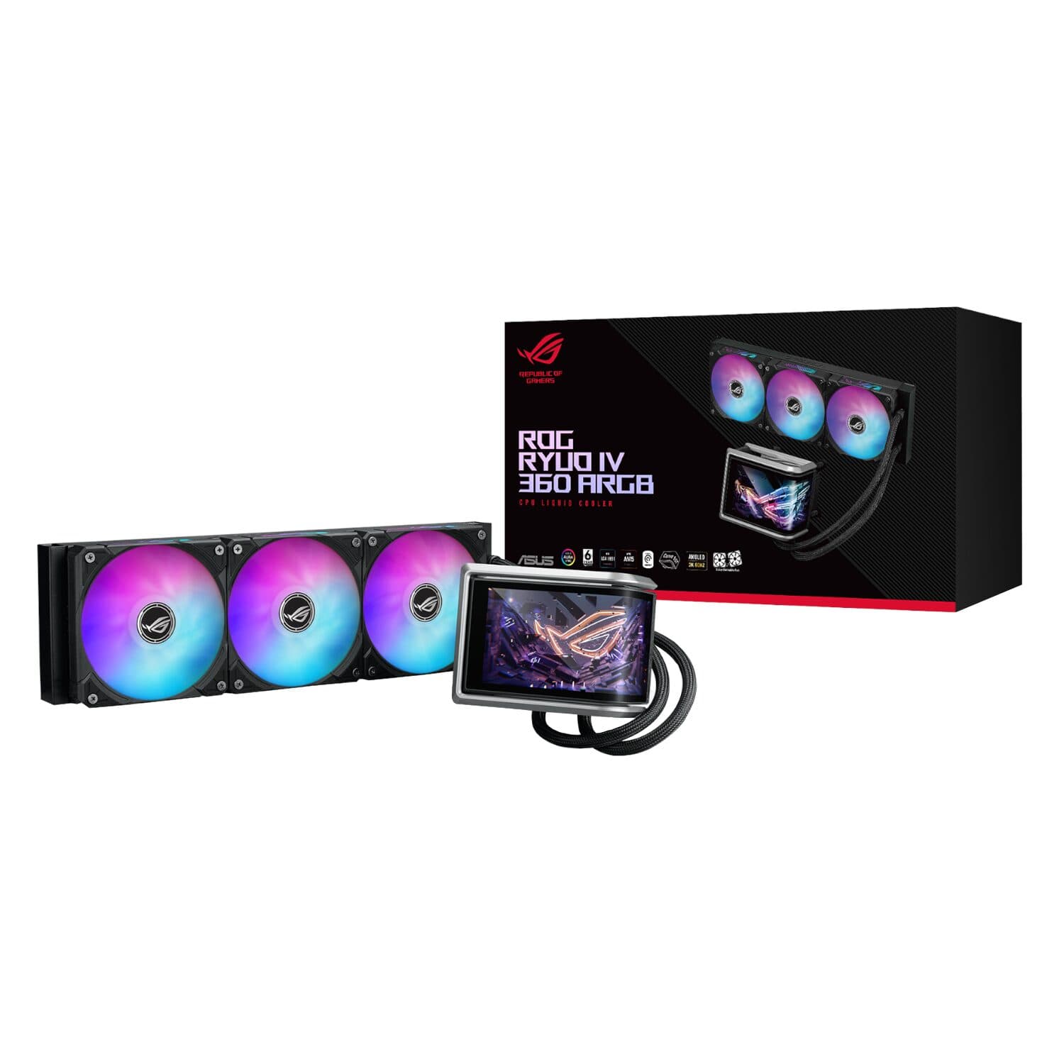 ASUS ROG RYUO IV 360 ARGB Liquid CPU Cooler — image 1