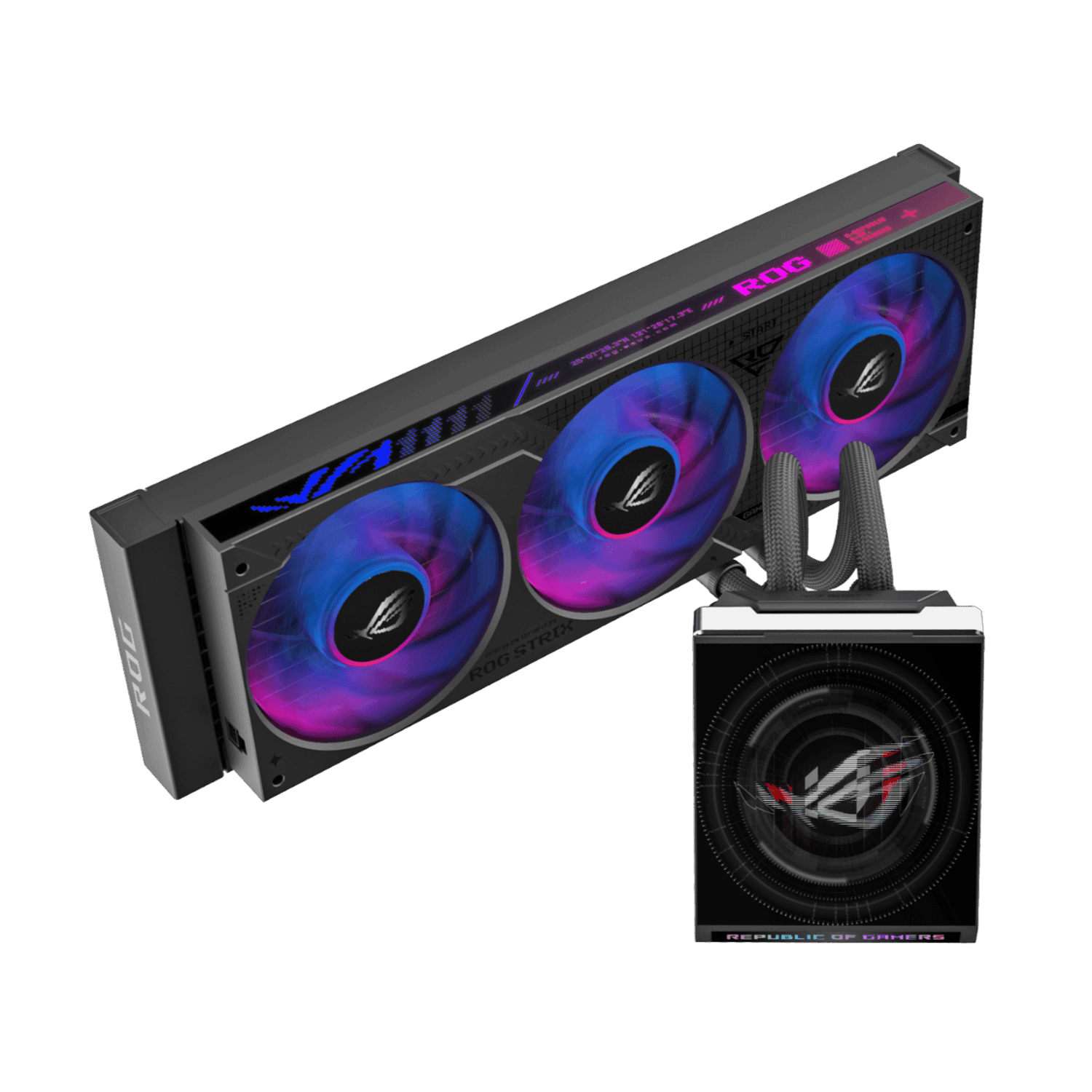 ASUS ROG Strix SLC IV 360 ARGB LCD Liquid CPU Cooler - Black — image 1