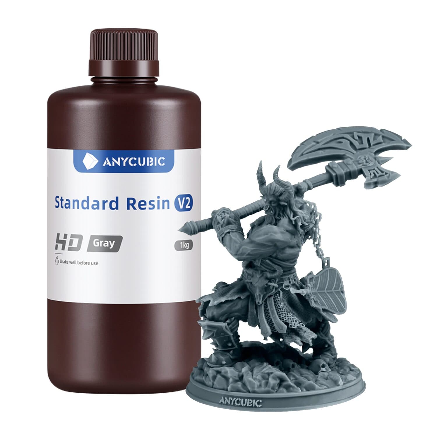 Anycubic Standard Resin V2 1kg - HD Grey — image 1